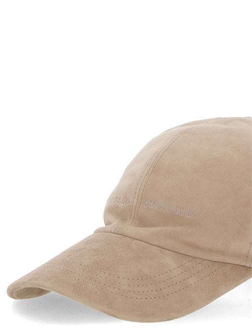 Tobacco brown calf hat BRUNELLO CUCINELLI | M0PCL9992CFP05